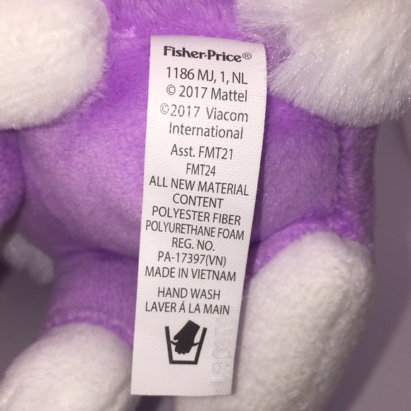 Sunny Day Rox’s Bunny Violet Plush Stuffed Rabbit Nickelodeon Fisher Price - Picture 9 of 9